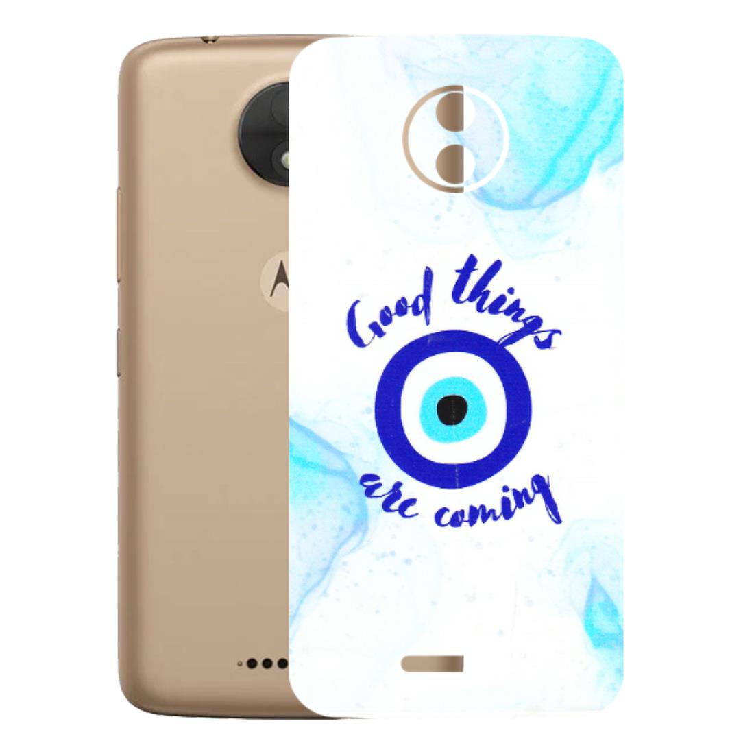 Motorola Phone Skins (All Models) - Evil Eye Good Things Are Coming - 3D Embossed Finish (L-322) Motorola Moto C