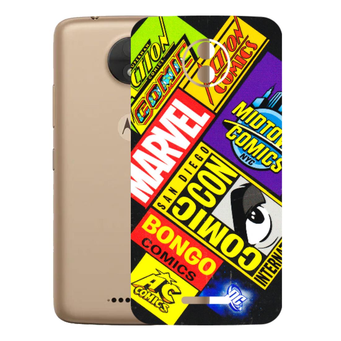 Motorola Phone Skins (All Models) - Bongo Comic Con - 3D Embossed Finish (L-325) Motorola Moto C