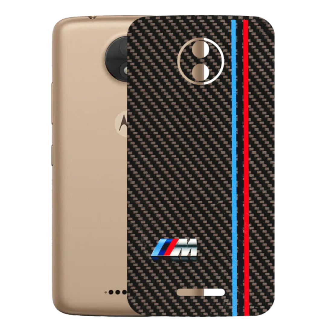 Motorola Phone Skins (All Models) - BM Carbon Fiber Feels - 3D Embossed Finish (L-38) Motorola Moto C