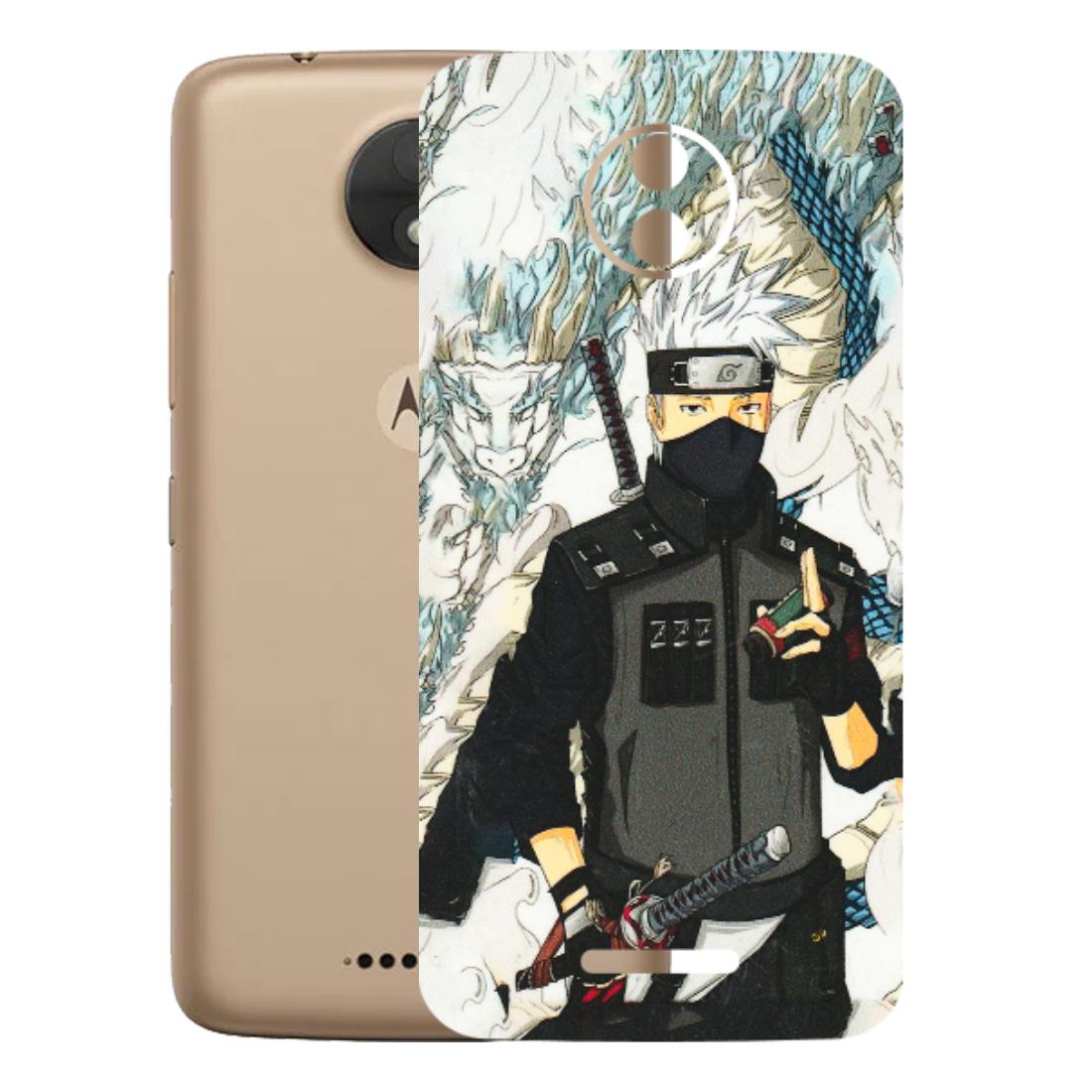Motorola Phone Skins (All Models) - Kakashi Hatake Naruto Anime - 3D Embossed Finish (L-46) Motorola Moto C