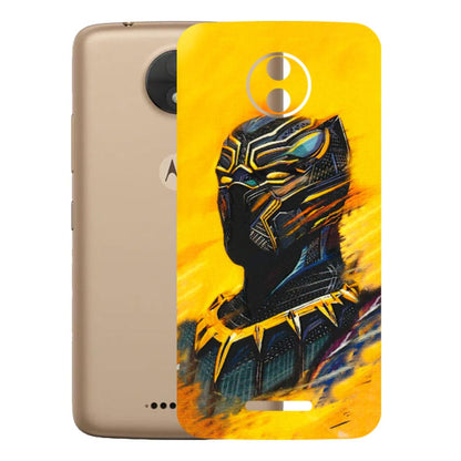 Motorola Phone Skins (All Models) - Yellow Panther - 3D Embossed Finish (L-54) Motorola Moto C