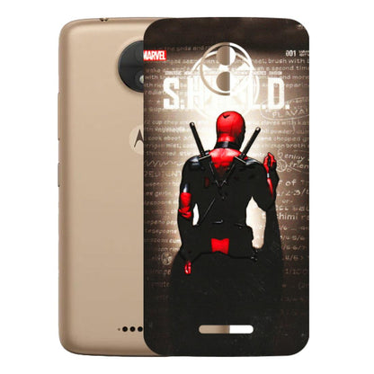 Motorola Phone Skins (All Models) - Deadpool - 3D Embossed Finish (L-56) Motorola Moto C