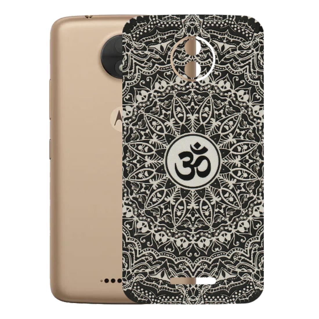 Motorola Phone Skins (All Models) - Aum Elegant Mandala - 3D Embossed Finish (L-62) Motorola Moto C