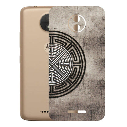 Motorola Phone Skins (All Models) - Mysterious Circular Design - 3D Embossed Finish (L-63) Motorola Moto C