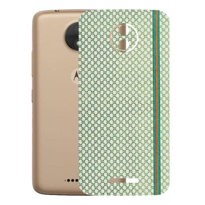 Motorola Phone Skins (All Models) - Gucci Fabric Pattern - 3D Embossed Finish (L-73) Motorola Moto C