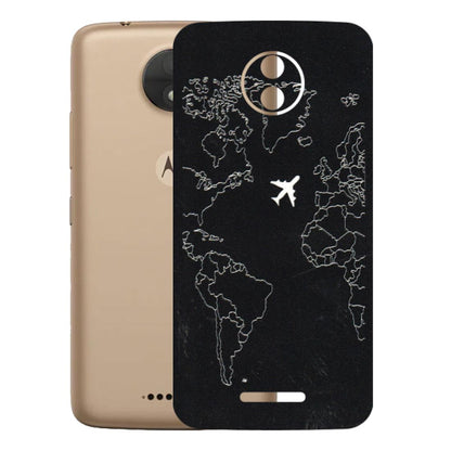 Motorola Phone Skins (All Models) - Never Ending Travel - 3D Embossed Finish (L-79) Motorola Moto C