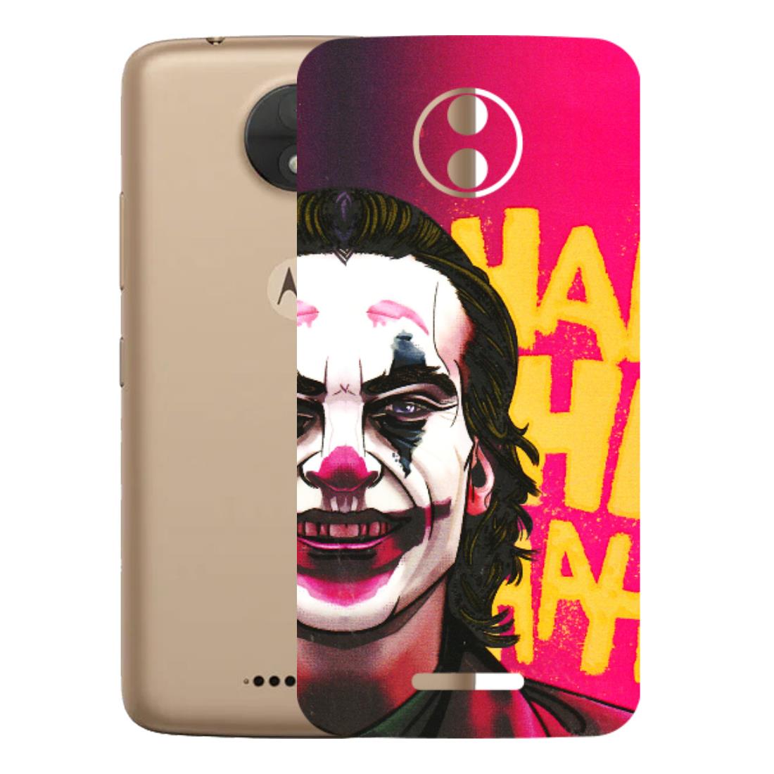 Motorola Phone Skins (All Models) - Joker Evil Laugh - 3D Embossed Finish (L-97) Motorola Moto C