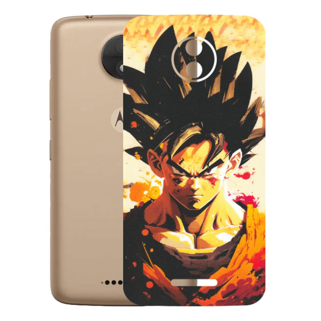 Motorola Phone Skins (All Models) - Angry Goku - Matte Finish (M-12) Motorola Moto C