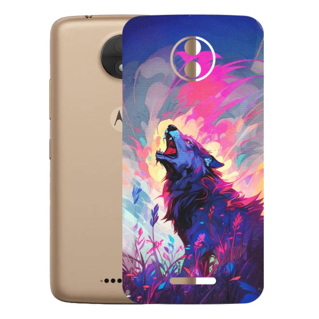 Motorola Phone Skins (All Models) - New Wild Wolf Abstract - Matte Finish (M-125) Motorola Moto C