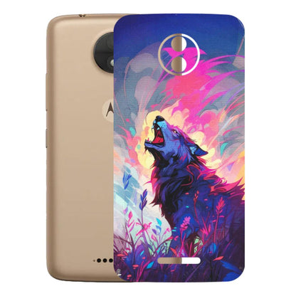 Motorola Phone Skins (All Models) - New Wild Wolf Abstract - Matte Finish (M-125) Motorola Moto C