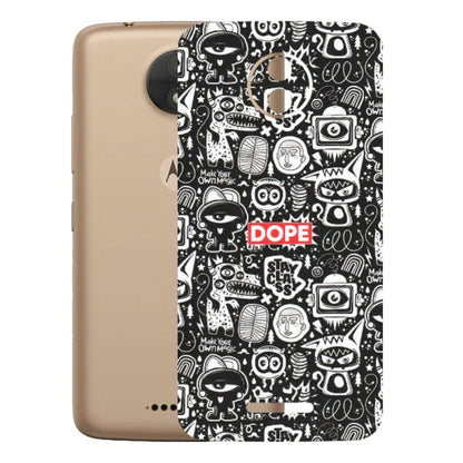 Motorola Phone Skins (All Models) - Dope Stay Classy Black Doodles - Matte Finish (M-126) Motorola Moto C