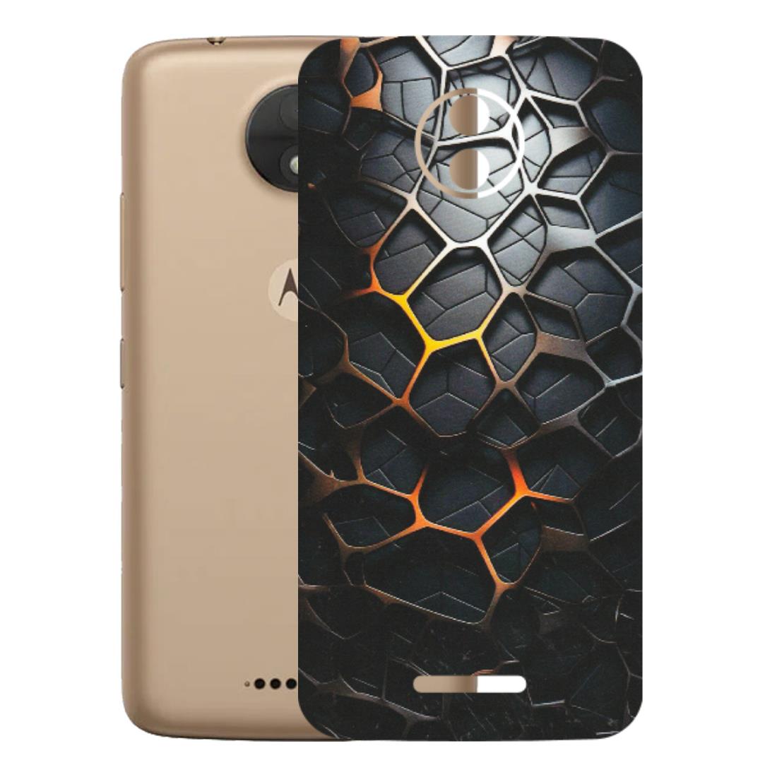 Motorola Phone Skins (All Models) - New Abstract Graphite Tiles - Matte Finish (M-130) Motorola Moto C