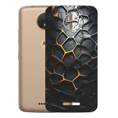 Motorola Phone Skins (All Models) - New Abstract Graphite Tiles - Matte Finish (M-130) Motorola Moto C