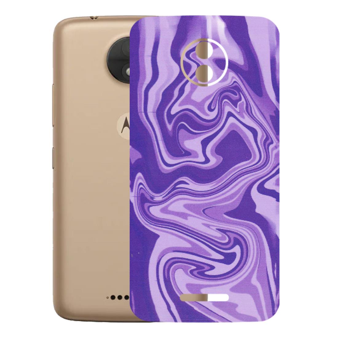 Motorola Phone Skins (All Models) - Hazy Purple Nights - Matte Finish (M-14) Motorola Moto C