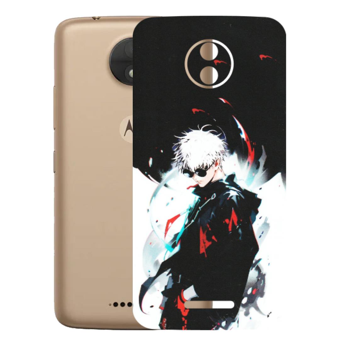 Motorola Phone Skins (All Models) - Gojo Powerful Charater Kaisen Anime - Matte Finish (M-144) Motorola Moto C