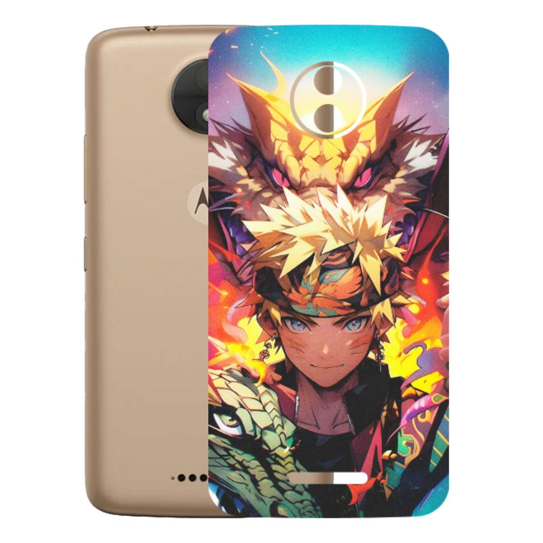 Motorola Phone Skins (All Models) - Angry Naruto Anime - Matte Finish (M-148) Motorola Moto C