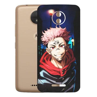 Motorola Phone Skins (All Models) - Yuji Itadori Funny Face Anime - Matte Finish (M-152) Motorola Moto C