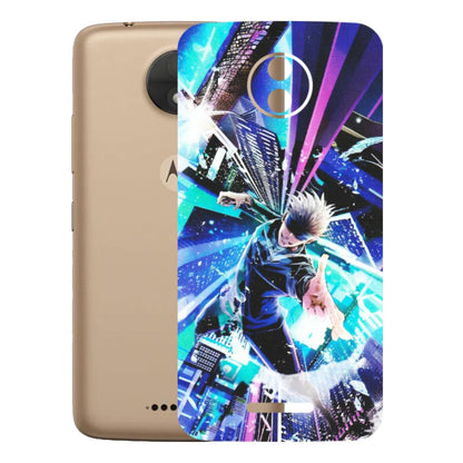 Motorola Phone Skins (All Models) - Manga Action Jujustu Kaisen Anime - Matte Finish (M-155) Motorola Moto C