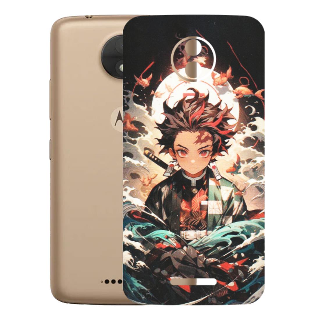Motorola Phone Skins (All Models) - Tanjiro Demon Slayer Anime - Matte Finish (M-158) Motorola Moto C