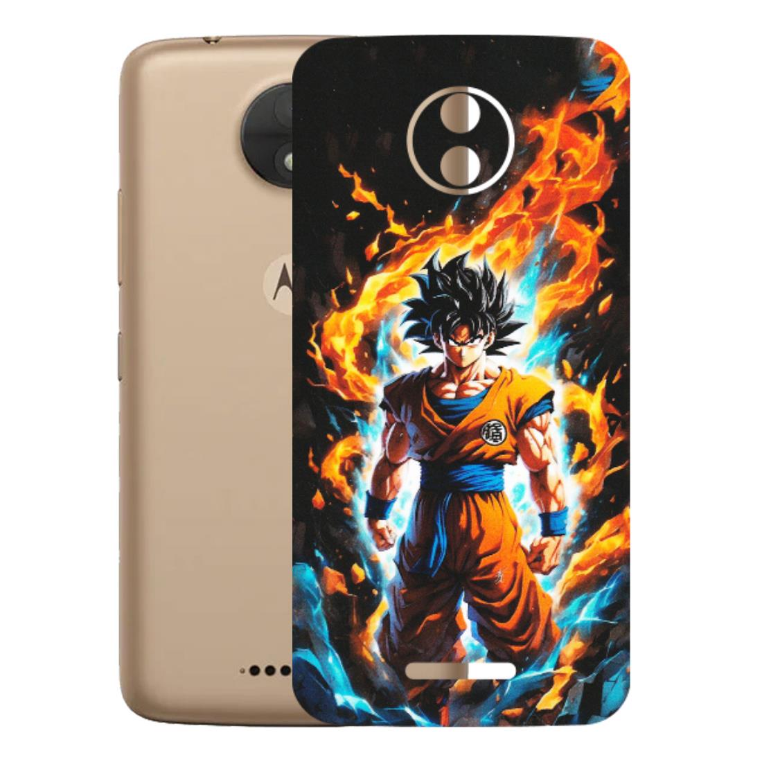 Motorola Phone Skins (All Models) - Goku Transformation Anime - Matte Finish (M-159) Motorola Moto C