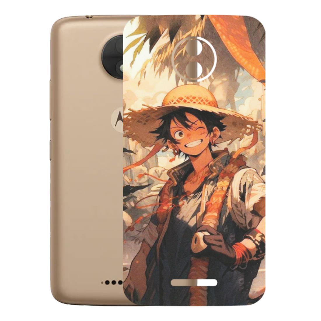 Motorola Phone Skins (All Models) - Anime Character Smile - Matte Finish (M-33) Motorola Moto C