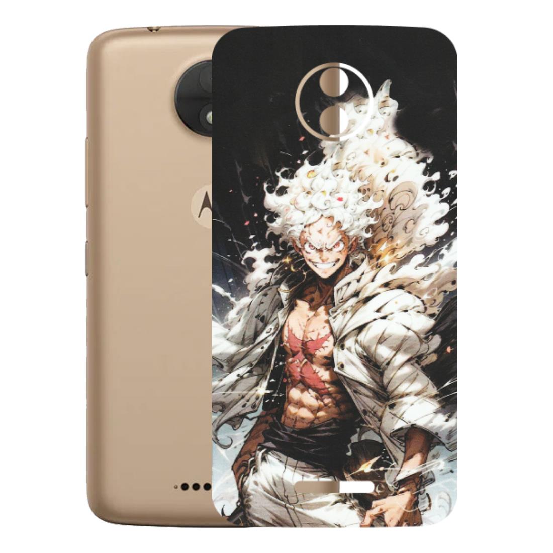 Motorola Phone Skins (All Models) - Anime Angry Classy Character - Matte Finish (M-34) Motorola Moto C