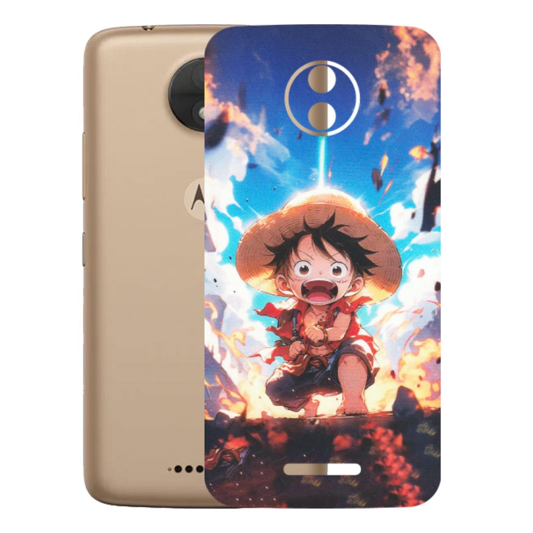 Motorola Phone Skins (All Models) - Toon One Piece Cute Character - Matte Finish (M-35) Motorola Moto C