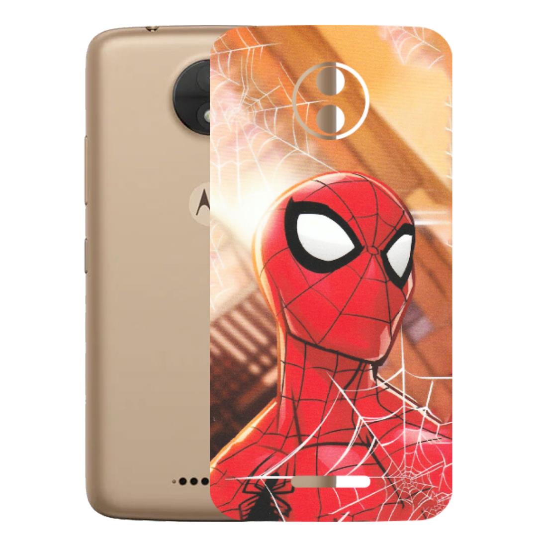 Motorola Phone Skins (All Models) - Spiderman Face New - Matte Finish (M-41) Motorola Moto C