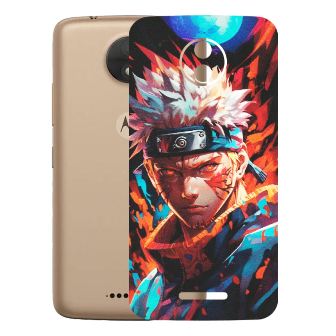 Motorola Phone Skins (All Models) - Anime Ferocious Character - Matte Finish (M-44) Motorola Moto C