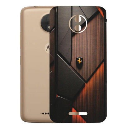 Motorola Phone Skins (All Models) - Lambo Beauty Wood Pattern Sober - Matte Finish (M-51) Motorola Moto C