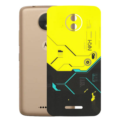 Motorola Phone Skins (All Models) - Black Yellow Technica - Matte Finish (M-53) Motorola Moto C