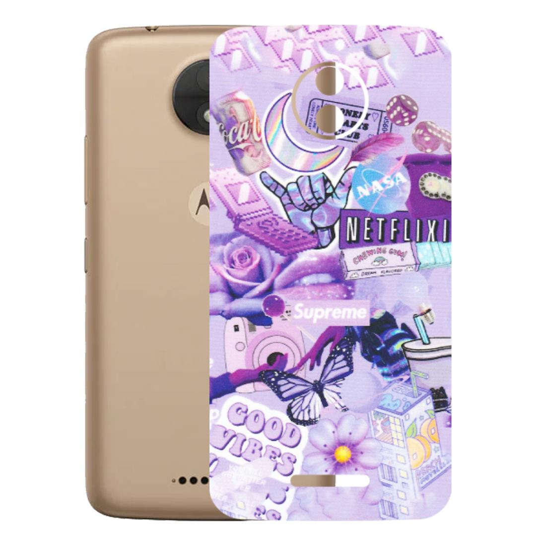 Motorola Phone Skins (All Models) - Supreme Purple Magic - Matte Finish (M-88) Motorola Moto C
