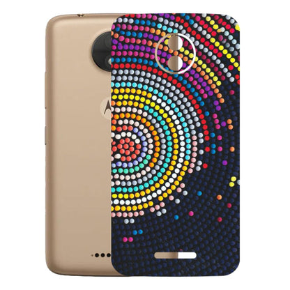 Motorola Phone Skins (All Models) - Rainbow Dot Mandala - Matte Finish (M-97) Motorola Moto C