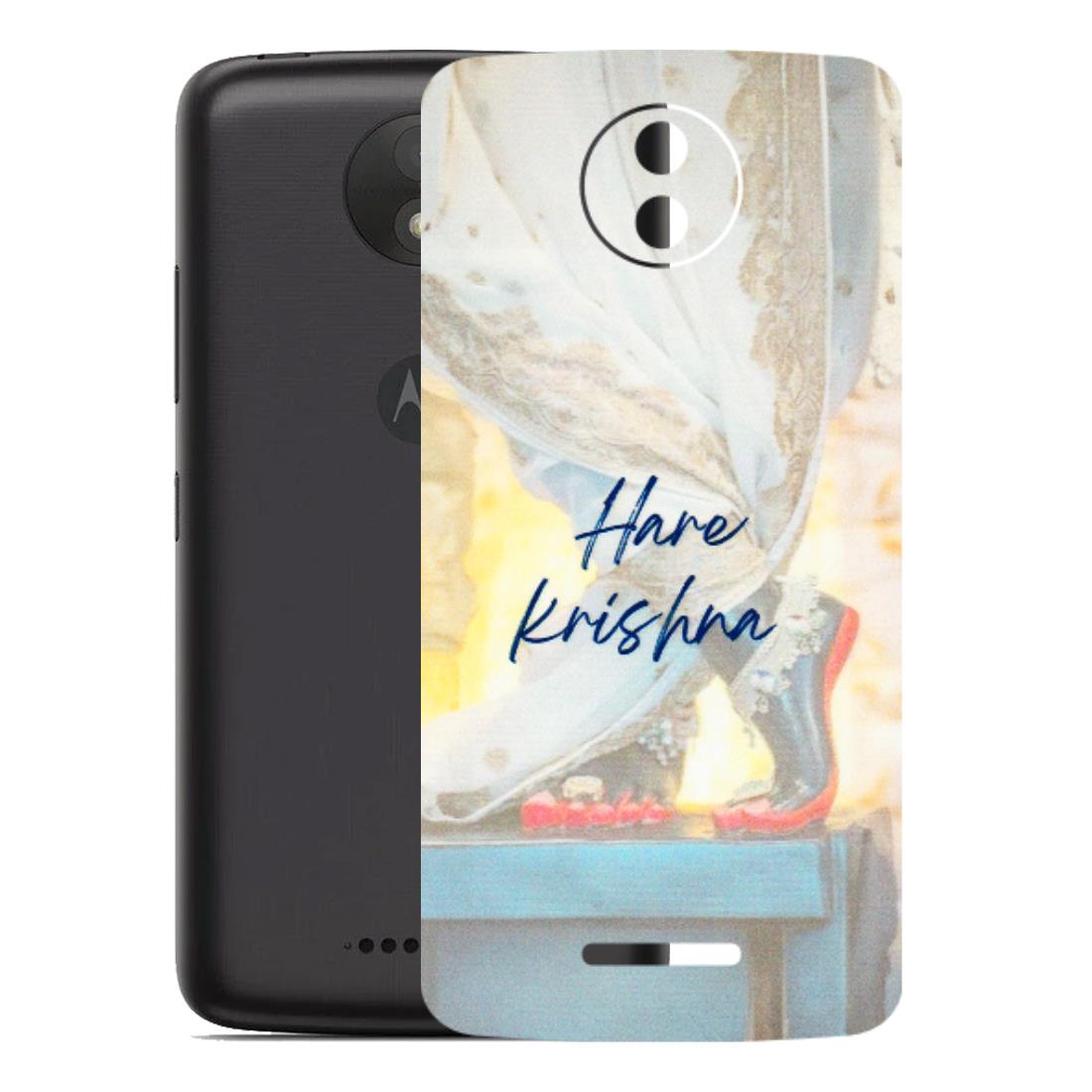 Motorola Phone Skins (All Models) - Hare Krishna - 3D Embossed Finish (L-03) Motorola Moto C Plus