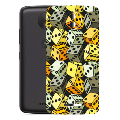 Motorola Phone Skins (All Models) - Dices Of Life - 3D Embossed Finish (L-04) Motorola Moto C Plus