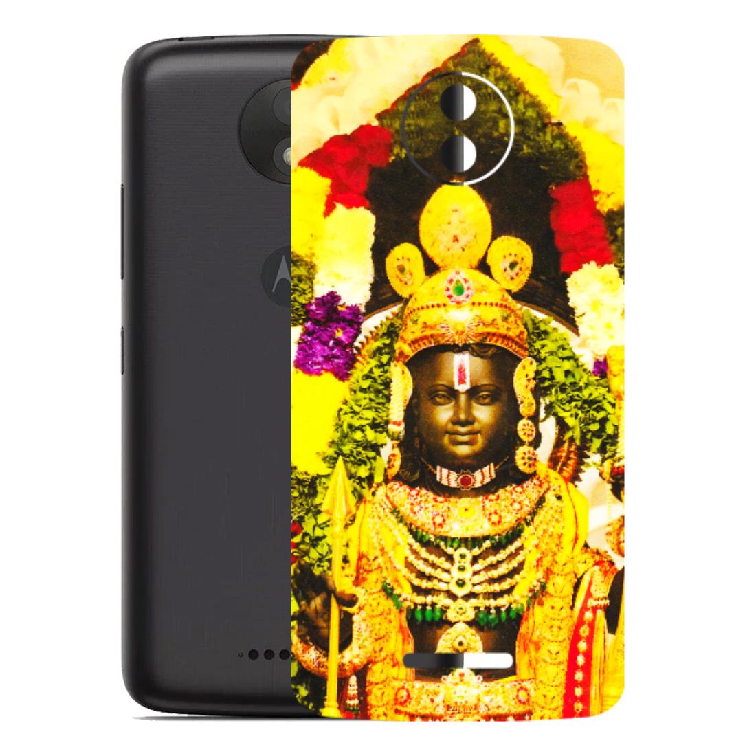 Motorola Phone Skins (All Models) - Ram Lalla Ayodhya - 3D Embossed Finish (L-103) Motorola Moto C Plus