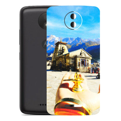 Motorola Phone Skins (All Models) - Beauty of Kedarnath - 3D Embossed Finish (L-108) Motorola Moto C Plus