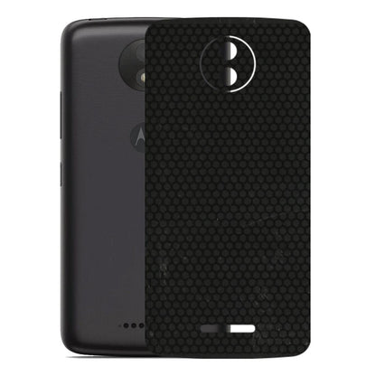 Motorola Phone Skins (All Models) - Black honeycomb - 3D Embossed Finish (L-114) Motorola Moto C Plus