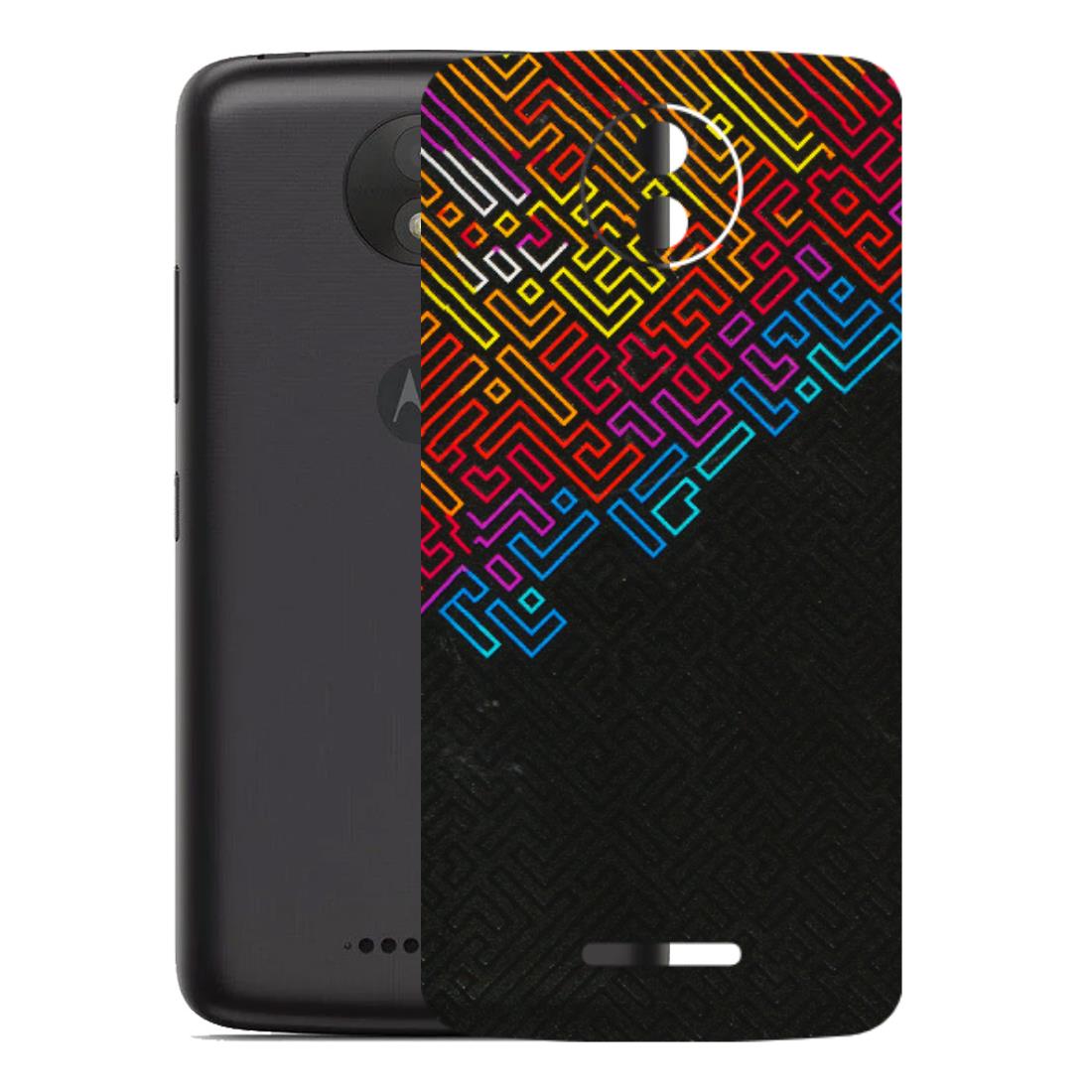 Motorola Phone Skins (All Models) - Dotme Pattern Art - 3D Embossed Finish (L-121) Motorola Moto C Plus