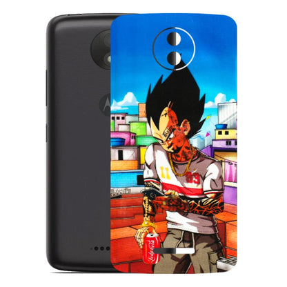 Motorola Phone Skins (All Models) - Vegeta - 3D Embossed Finish (L-136) Motorola Moto C Plus