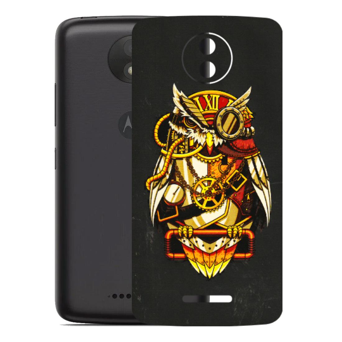 Motorola Phone Skins (All Models) - Classy Smart Owl - 3D Embossed Finish (L-144) Motorola Moto C Plus