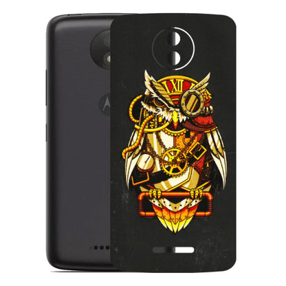 Motorola Phone Skins (All Models) - Classy Smart Owl - 3D Embossed Finish (L-144) Motorola Moto C Plus