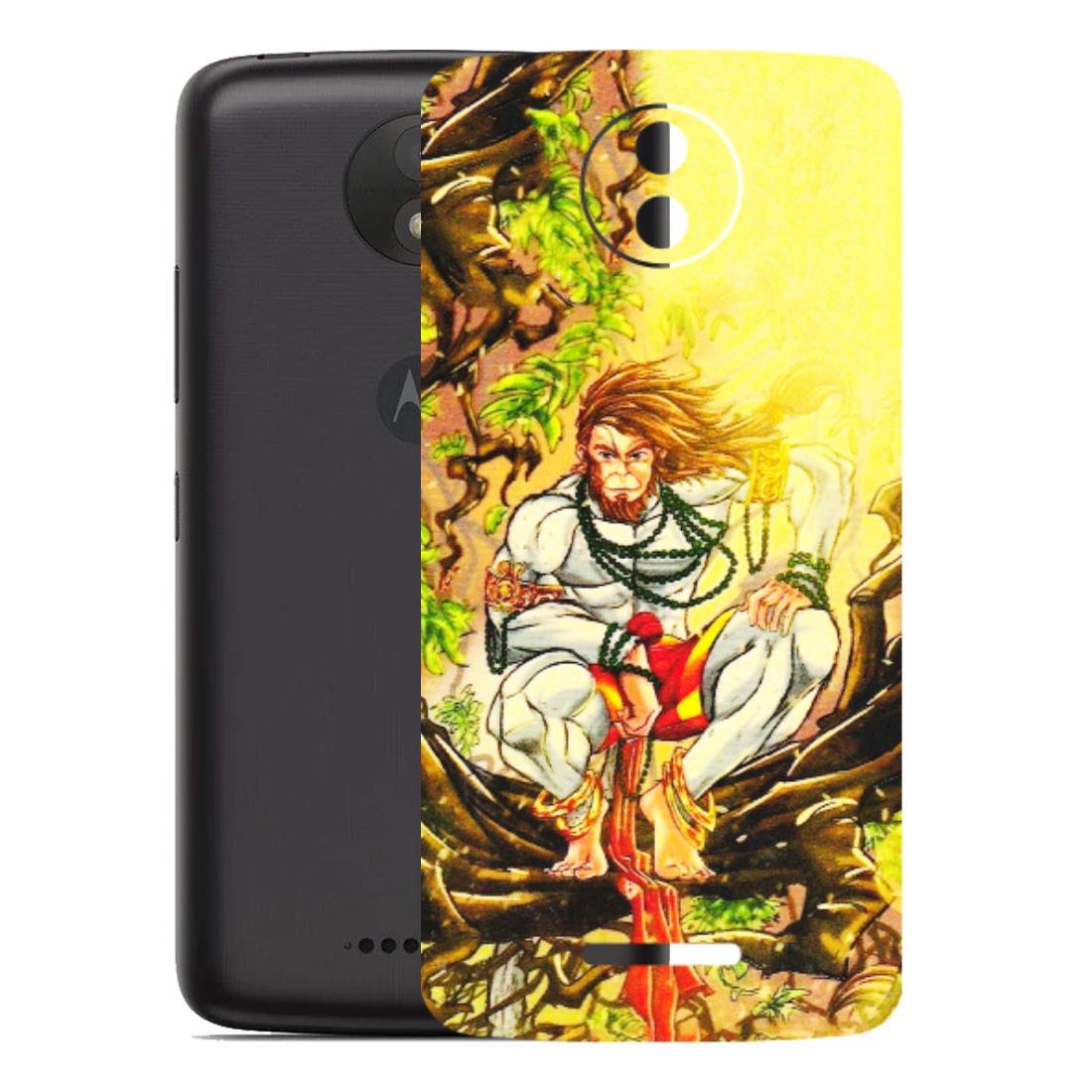 Motorola Phone Skins (All Models) - Lord Hanuman - 3D Embossed Finish (L-152) Motorola Moto C Plus