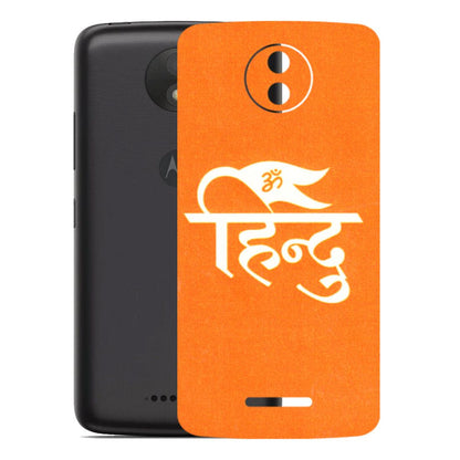 Motorola Phone Skins (All Models) - Hindu Kesari - 3D Embossed Finish (L-154) Motorola Moto C Plus
