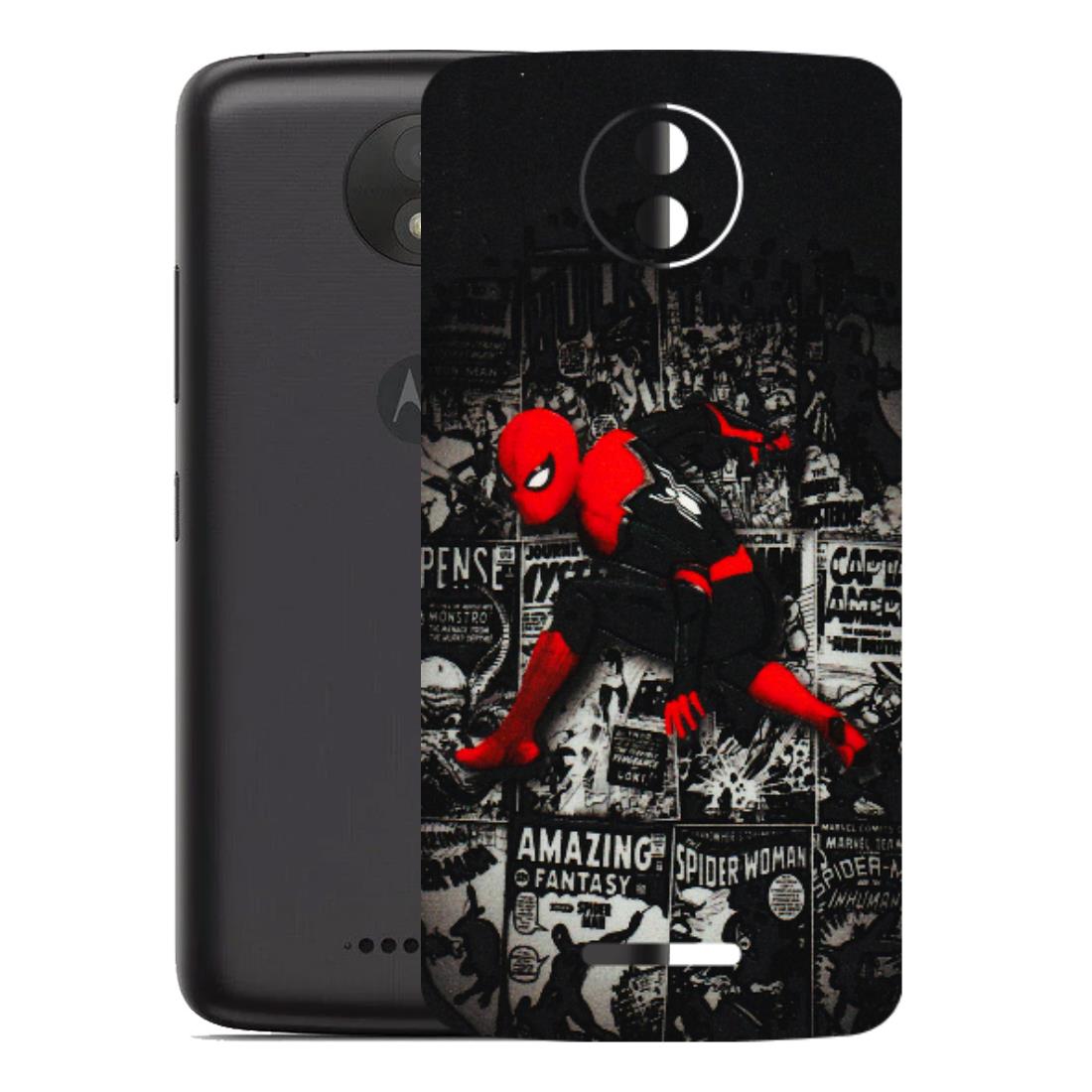 Motorola Phone Skins (All Models) - SpiderMan New - 3D Embossed Finish (L-162) Motorola Moto C Plus