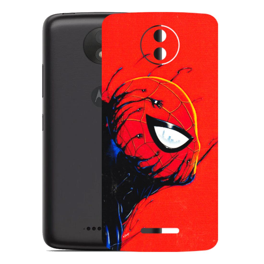 Motorola Phone Skins (All Models) - Spiderman Face Venom - 3D Embossed Finish (L-165) Motorola Moto C Plus