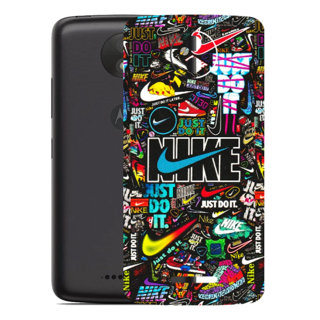 Motorola Phone Skins (All Models) - Just Do It Doodles - 3D Embossed Finish (L-166) Motorola Moto C Plus