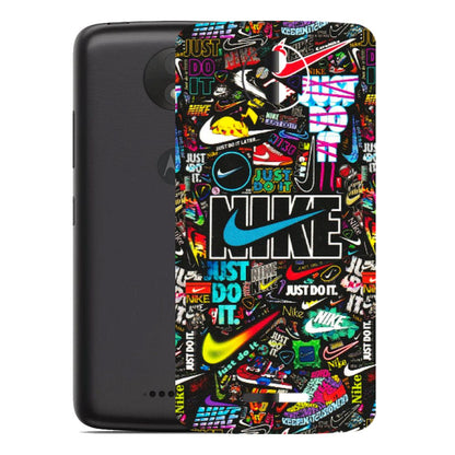 Motorola Phone Skins (All Models) - Just Do It Doodles - 3D Embossed Finish (L-166) Motorola Moto C Plus