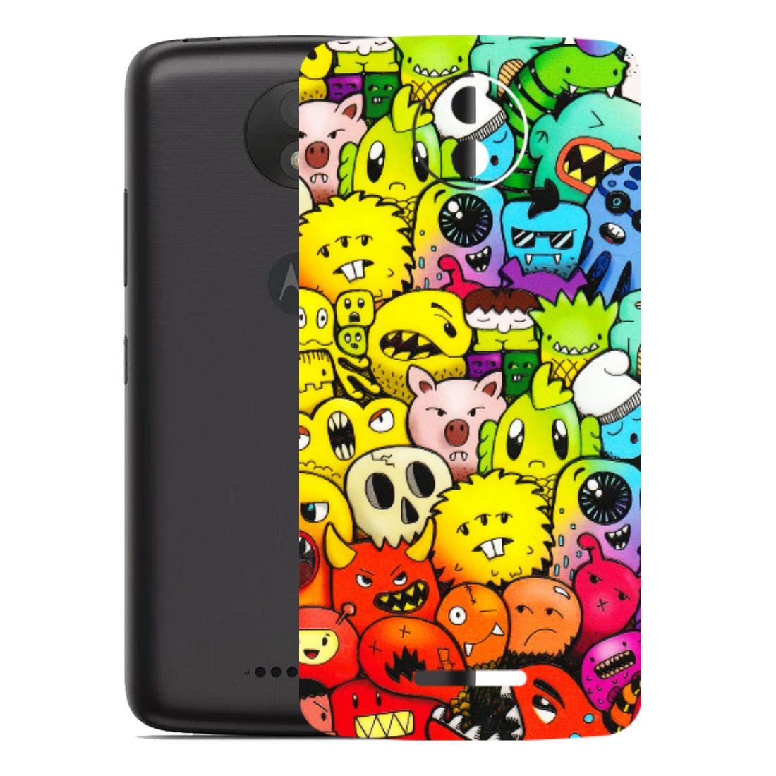 Motorola Phone Skins (All Models) - Angry Funkies - 3D Embossed Finish (L-169) Motorola Moto C Plus