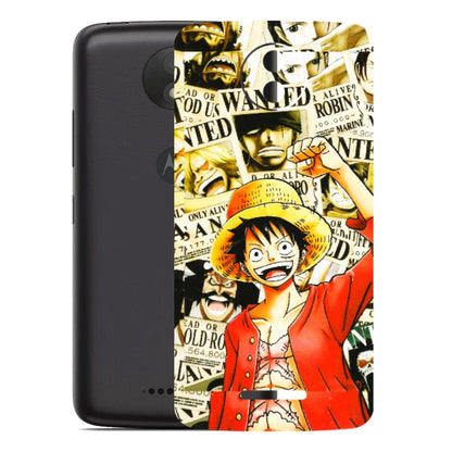 Motorola Phone Skins (All Models) - Luffy Anime - 3D Embossed Finish (L-177) Motorola Moto C Plus
